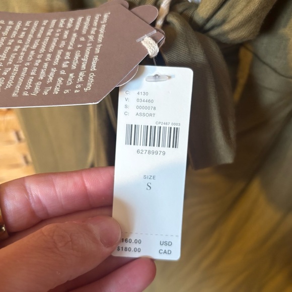 NWT Anthropologie Forever That Girl Tie-Front Midi Dress Green Viscose Small - Picture 6 of 8